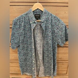 BONOBOS Slim Fit Short Sleeve Button-Up Shirt Size Large